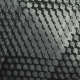 Grey Geometric-Circle Birdseye Knit, Polyester