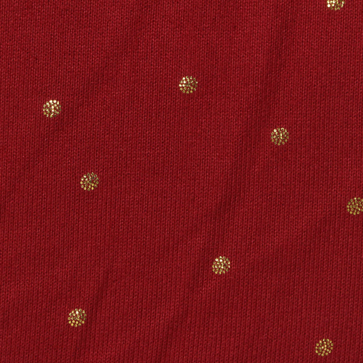 Red Dots Chunky Knit, Polyester, 170 gsm
