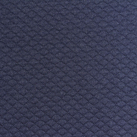 Navy Diamond Jacquard, Polyester, 320 gsm