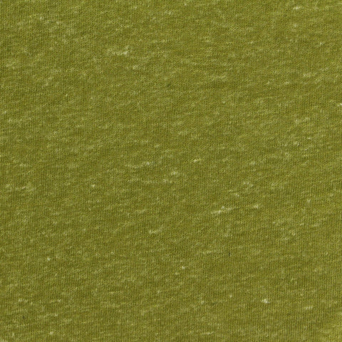 Olive Marl Jersey Knit, Poly-Linen