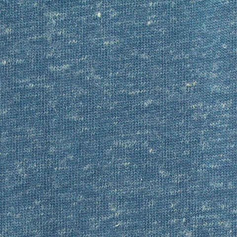 Polyester Linen Jersey Knit Fabric, 160 gsm, 170 cm — Blue, ref EF-276924