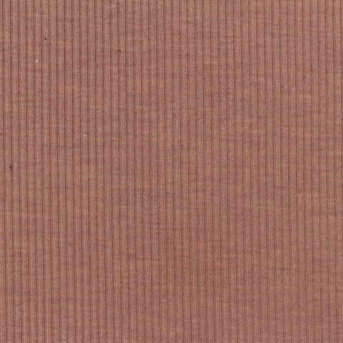 Tencel Lyocell Acrylic Stretch Rib Knit Fabric, 210 gsm, 140 cm — Brown