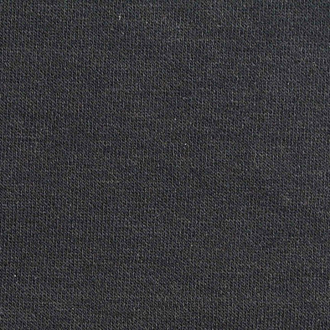 Polyester Tencel Lyocell Blend Stretch Interlock Knit Fabric, 270 gsm, 168 cm — Black