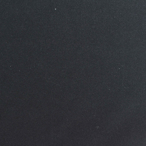 Polyester Modal Stretch Scuba Knit Fabric, 280 gsm, 180 cm — Black