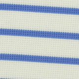 Blue Horizontal-Stripe Waffle Knit, Nylon — texture