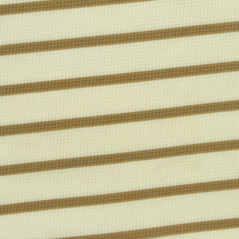 Yarn-Dyed Nylon Stretch Waffle Knit Fabric, 210 gsm, 180 cm — Beige