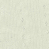 Cream Eyelet Rib Knit, Cotton — texture