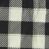 Black Bold-Check Jersey Knit, Cotton-Tencel Lyocell — texture