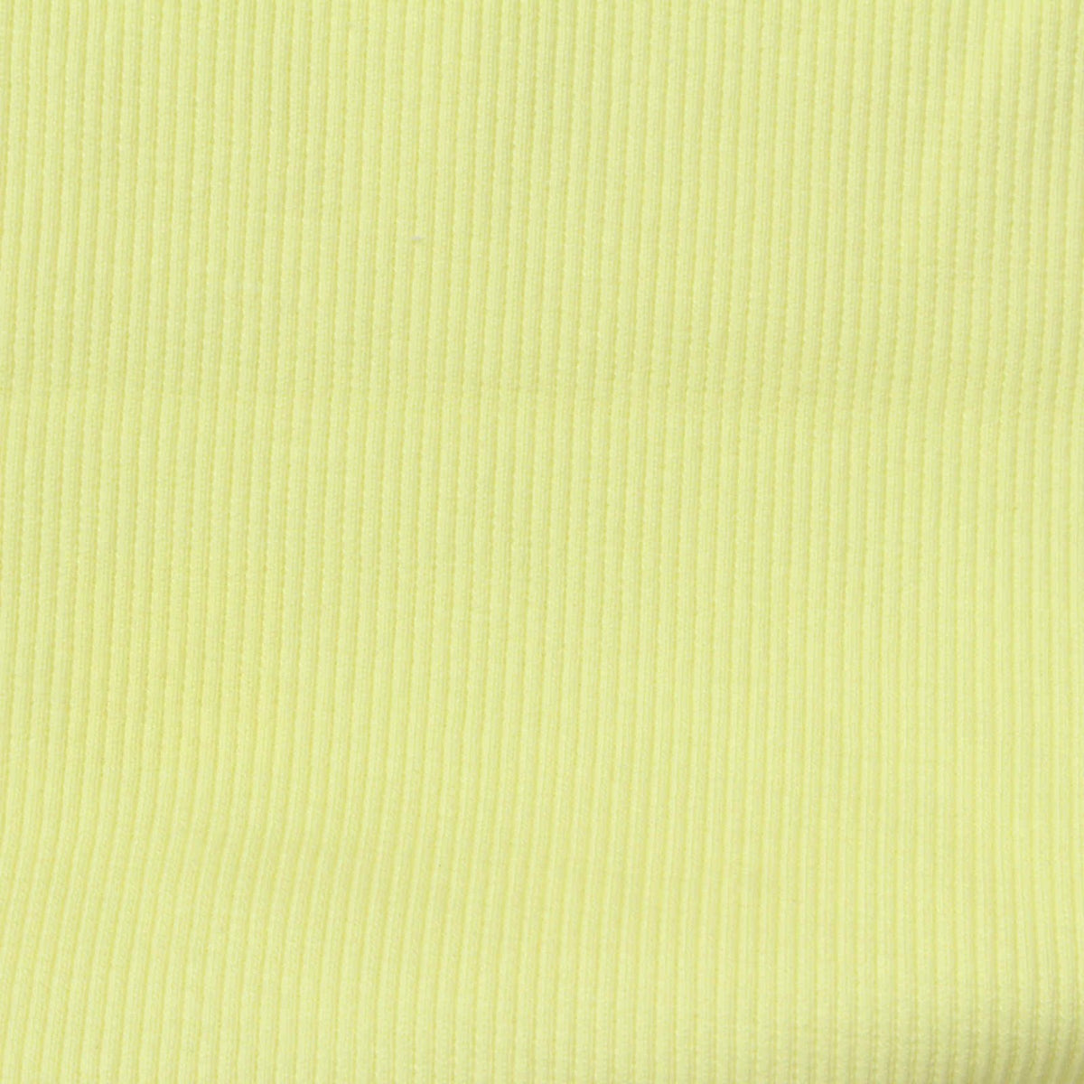 Cotton Stretch Rib Knit Fabric, 350 gsm, 115 cm — Yellow