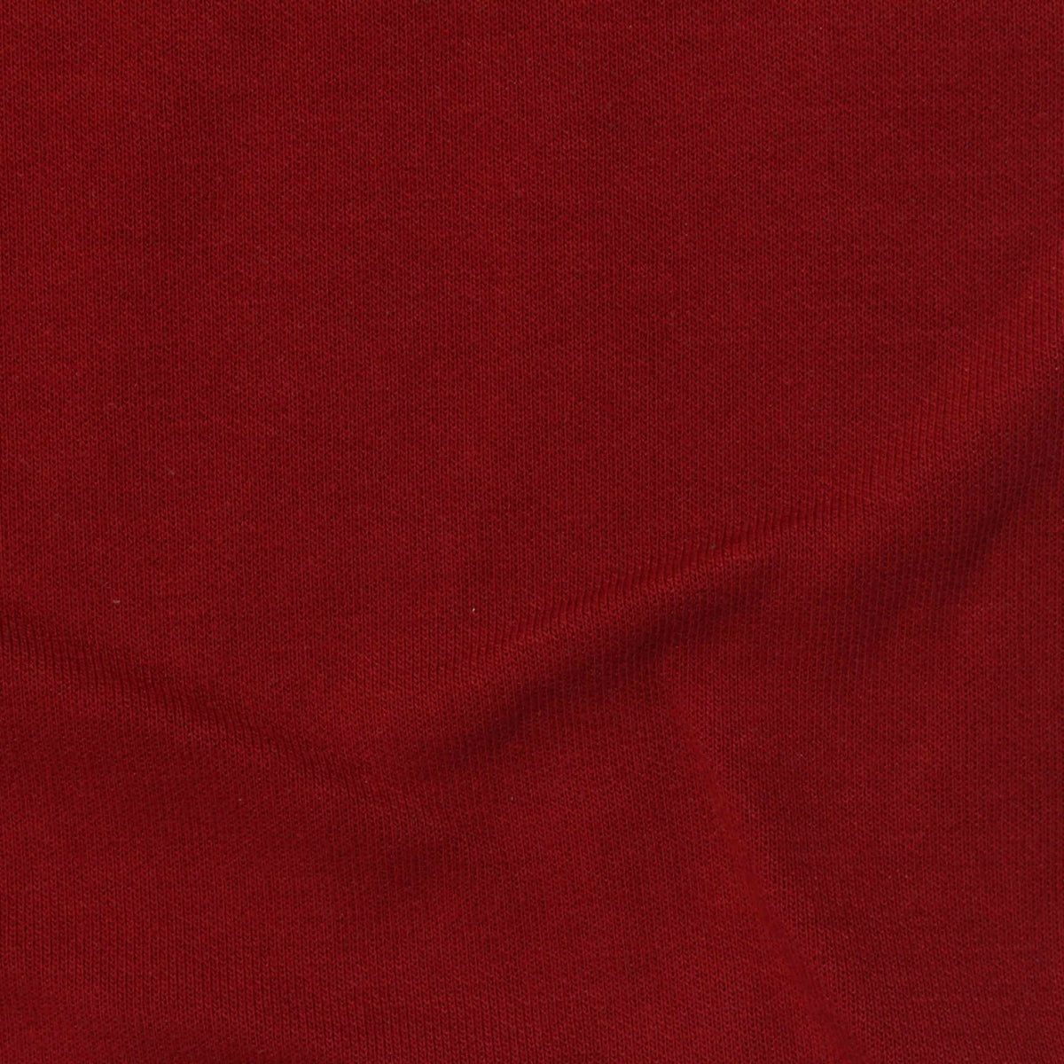 Cotton Polyester Scuba Knit Fabric, 320 gsm, 190 cm — Red