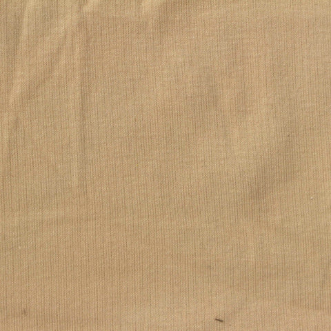 Polyester Cotton Stretch Rib Knit Fabric, 180 gsm, 165 cm — Khaki