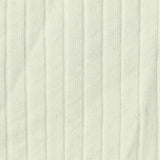 Cotton Stretch Rib Knit Fabric, 200 gsm, 100 cm — White — texture