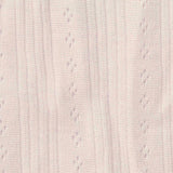 Pale Pink Small-Diamond Rib Knit, Cotton — texture