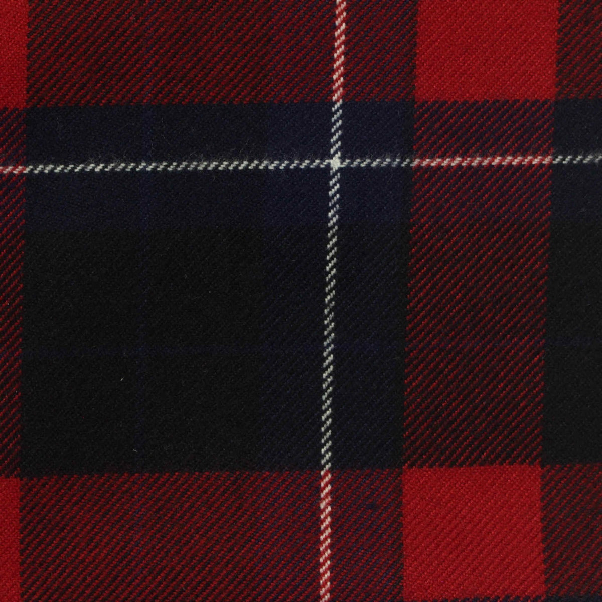 Red Plaid Woven, Poly-Viscose, 200 gsm