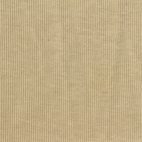 Polyester Cotton Stretch Rib Knit Fabric, 300 gsm, 100 cm — Khaki