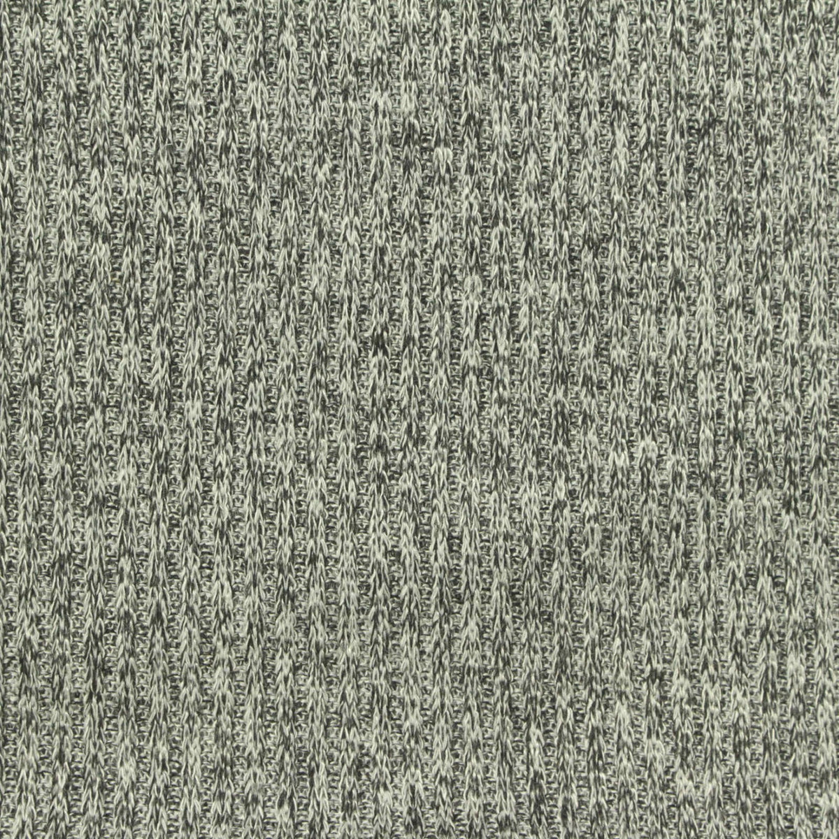 Heathered Grey Marl Rib Knit, Poly-Viscose, 185 gsm, 160 cm