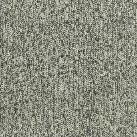 Heathered Grey Marl Rib Knit, Poly-Viscose, 185 gsm, 160 cm