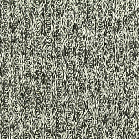 Heathered Grey Marl Rib Knit, Poly-Viscose, 185 gsm, 160 cm