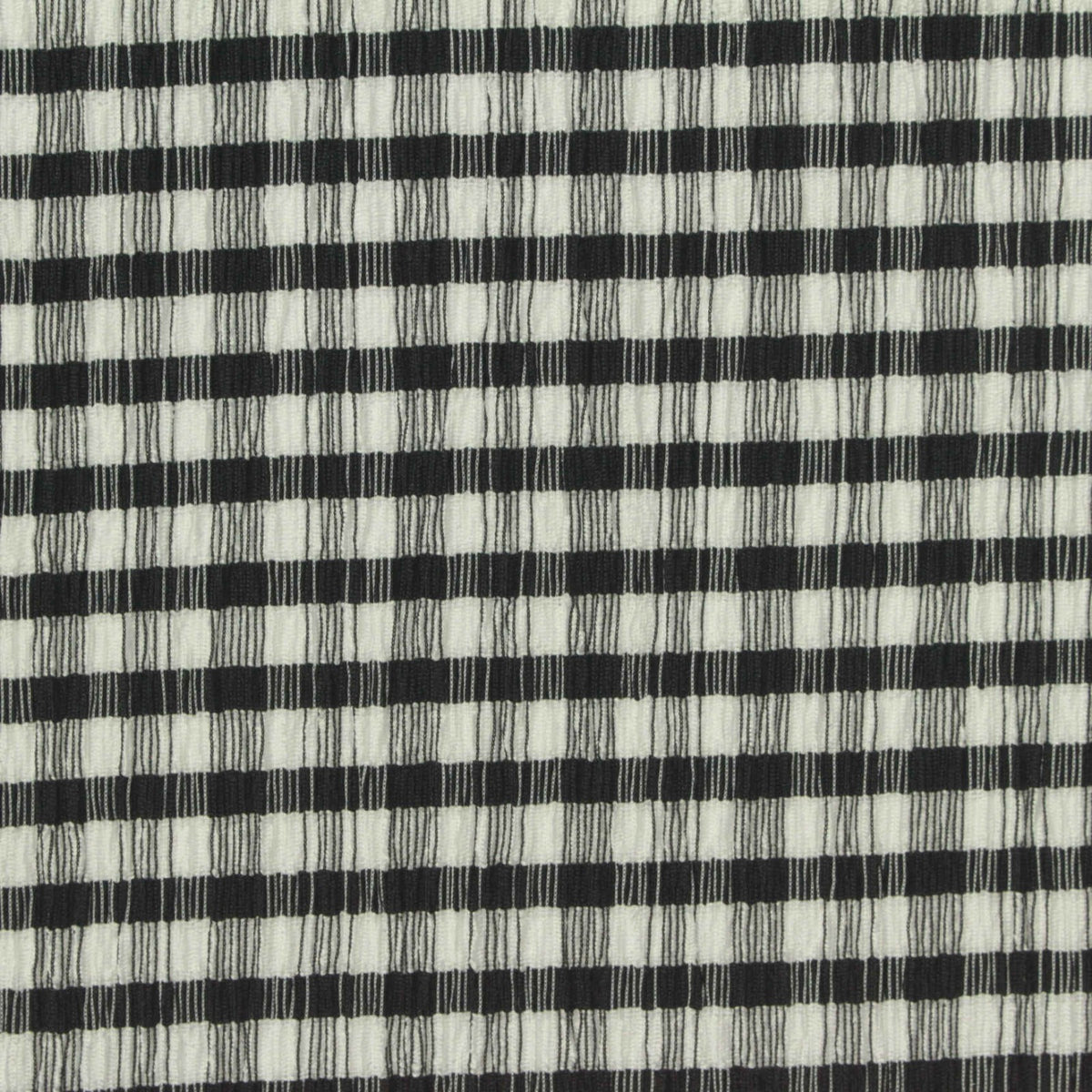Plaid Polyester Stretch Crepe Fabric, 120 gsm, 160 cm — Multi