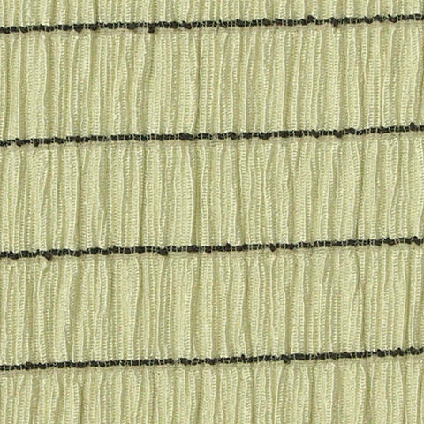Black Horizontal-Stripe Crepe, Polyester, 130 gsm