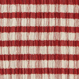 Red Horizontal-Stripe Crepe, Poly-Cotton — texture