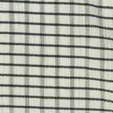 Dark Grey Check Crepe, Polyester