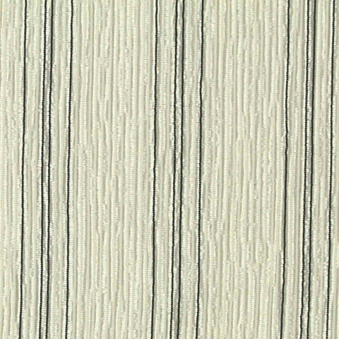 Dark Grey Vertical-Stripe Crepe, Acetate-Nylon