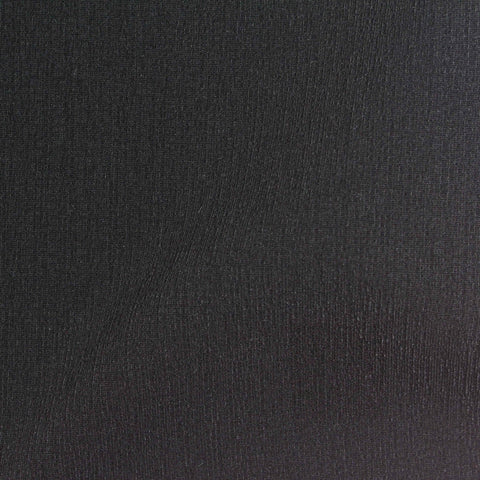 Polyester Stretch Crepe Fabric, 215 gsm, 155 cm — Black