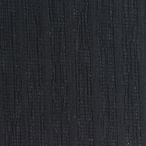 Polyester Stretch Crepe Fabric, 190 gsm, 160 cm — Black, ref EF-277087