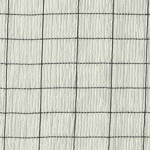 Black Grid Crepe, Acetate-Nylon