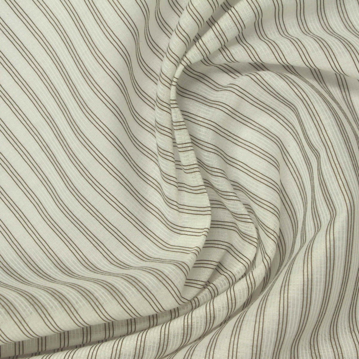 Brown Stripes Crepe, Polyester