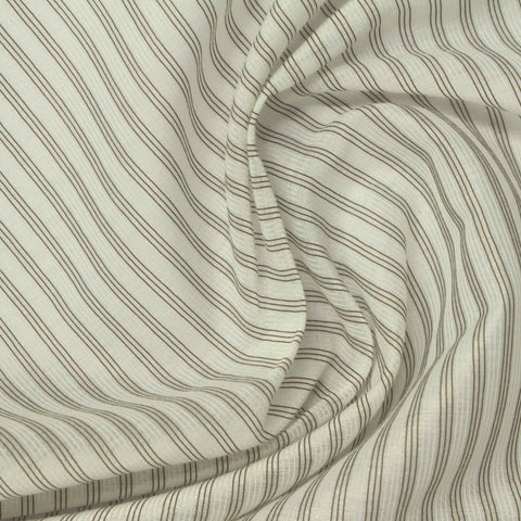 Brown Stripes Crepe, Polyester