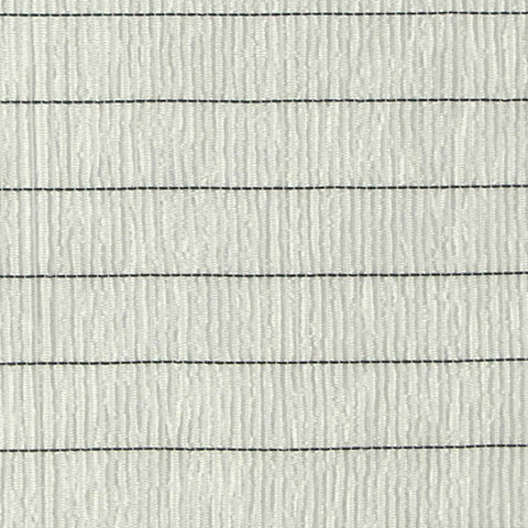 Dark Grey Horizontal-Stripe Crepe, Acetate-Nylon