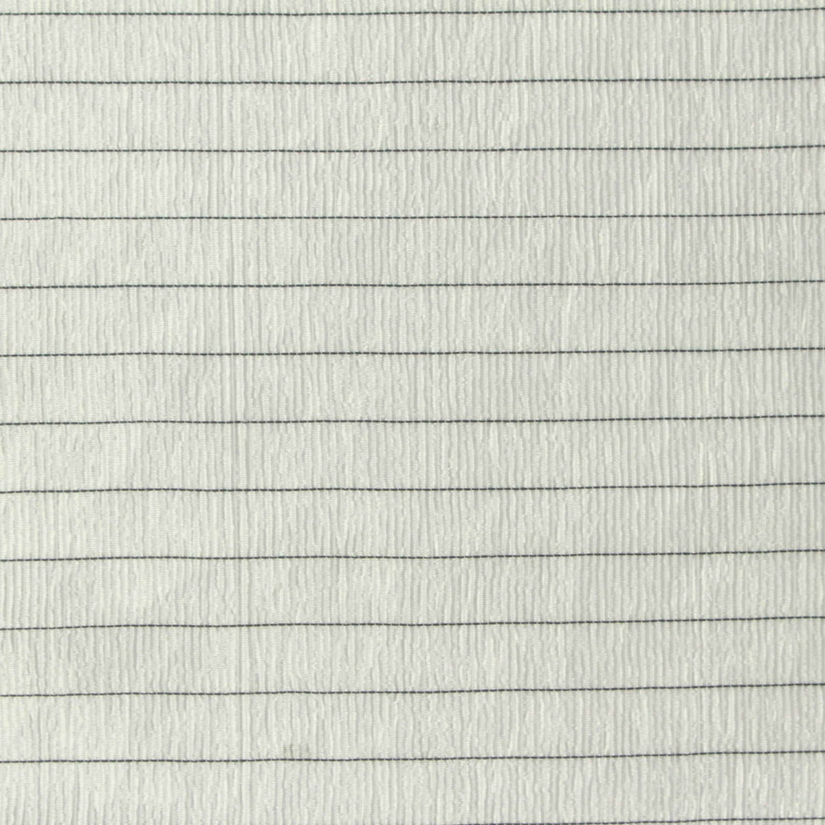 Dark Grey Horizontal-Stripe Crepe, Acetate-Nylon