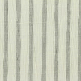 Dark Grey Vertical-Stripe Crepe, Cotton-Poly