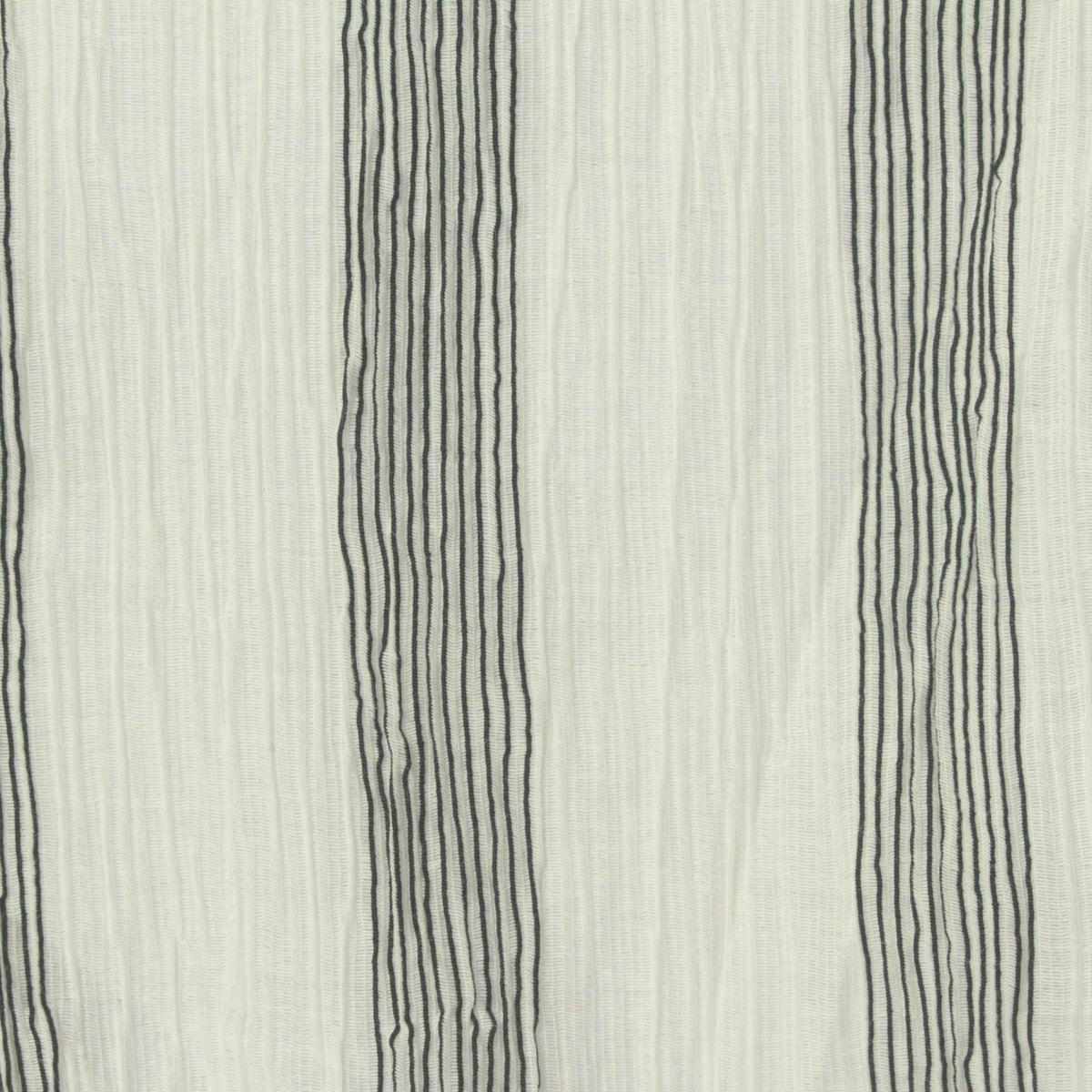 Off-White Stripe Crepe, Cotton-Poly