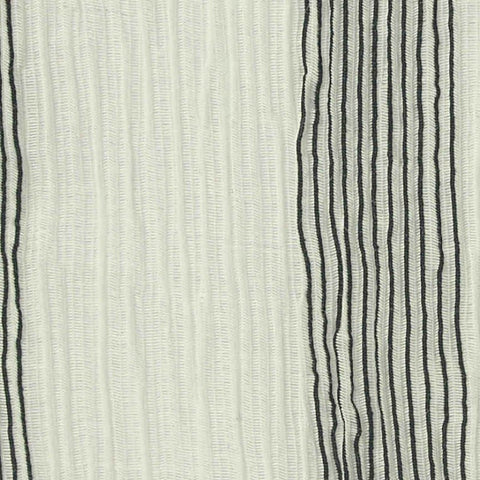 Off-White Stripe Crepe, Cotton-Poly