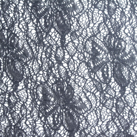 Black Openwork Lace, Nylon, 90 gsm