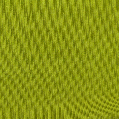 Tencel Lyocell Acrylic Stretch Rib Knit Fabric, 180 gsm, 140 cm — Green