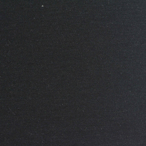 Polyester Modal Stretch Scuba Knit Fabric, 350 gsm, 180 cm — Black