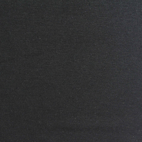 Rib Knit Fabric, 290 gsm, 165 cm — Black
