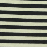 Black Horizontal-Stripe Rib Knit, Modal-Acrylic