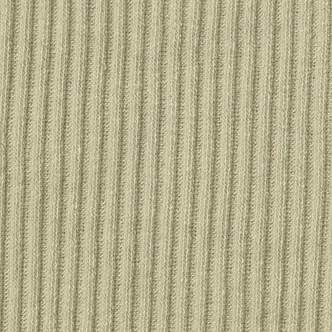 Polyester Viscose Stretch Rib Knit Fabric, 245 gsm, 130 cm — Khaki