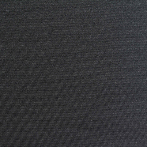 Polyester Viscose Stretch Scuba Knit Fabric, 265 gsm, 165 cm — Black