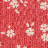 White Floral Crepe, Polyester — texture