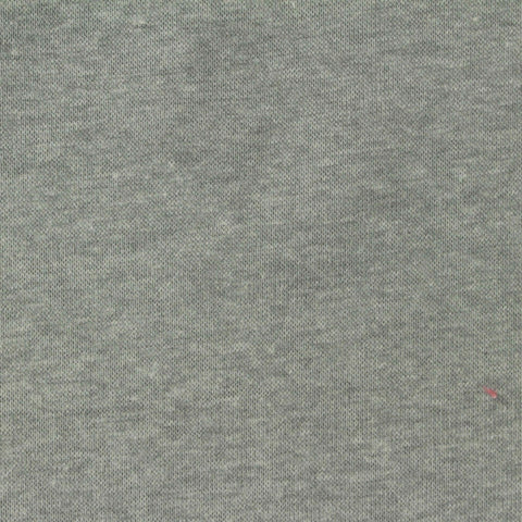 Heather Grey Marl Rib Knit, Cotton-Poly, 280 gsm, 175 cm
