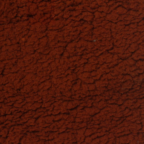 100% Polyester Sherpa Fleece Fabric, 225 gsm, 168 cm — Brown