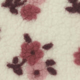 Pink Flowers Sherpa Fleece, Polyester