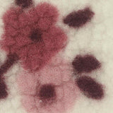 Pink Flowers Sherpa Fleece, Polyester — texture