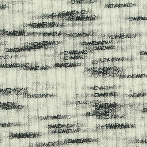 Dark Grey Abstract Rib Knit, Poly-Viscose, 235 gsm
